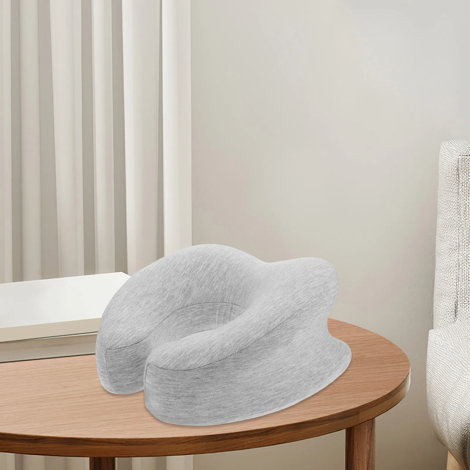 

Pillow for Sleeping Face Down Beauty Salon Plank Postsurgery Neck Support Arm Hole Soft Travel Office Desk Shape Car