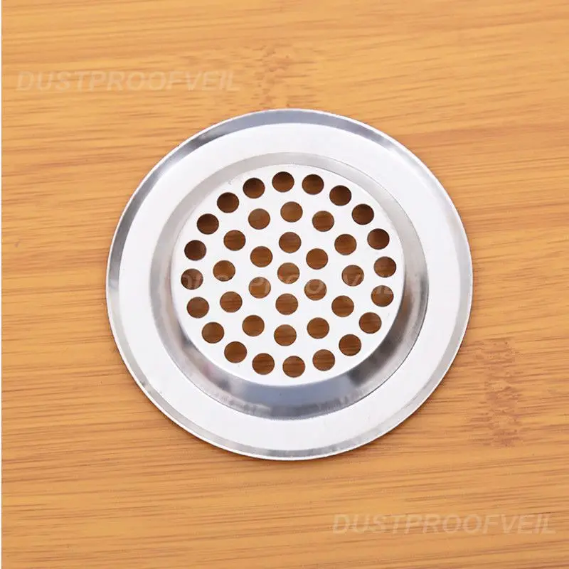 1~10PCS Kitchen Sink Stop Sink Strainer Filter Stainless Steel Bathtub Hair Catcher Stopper Shower Drain Hole Filter Kitchen