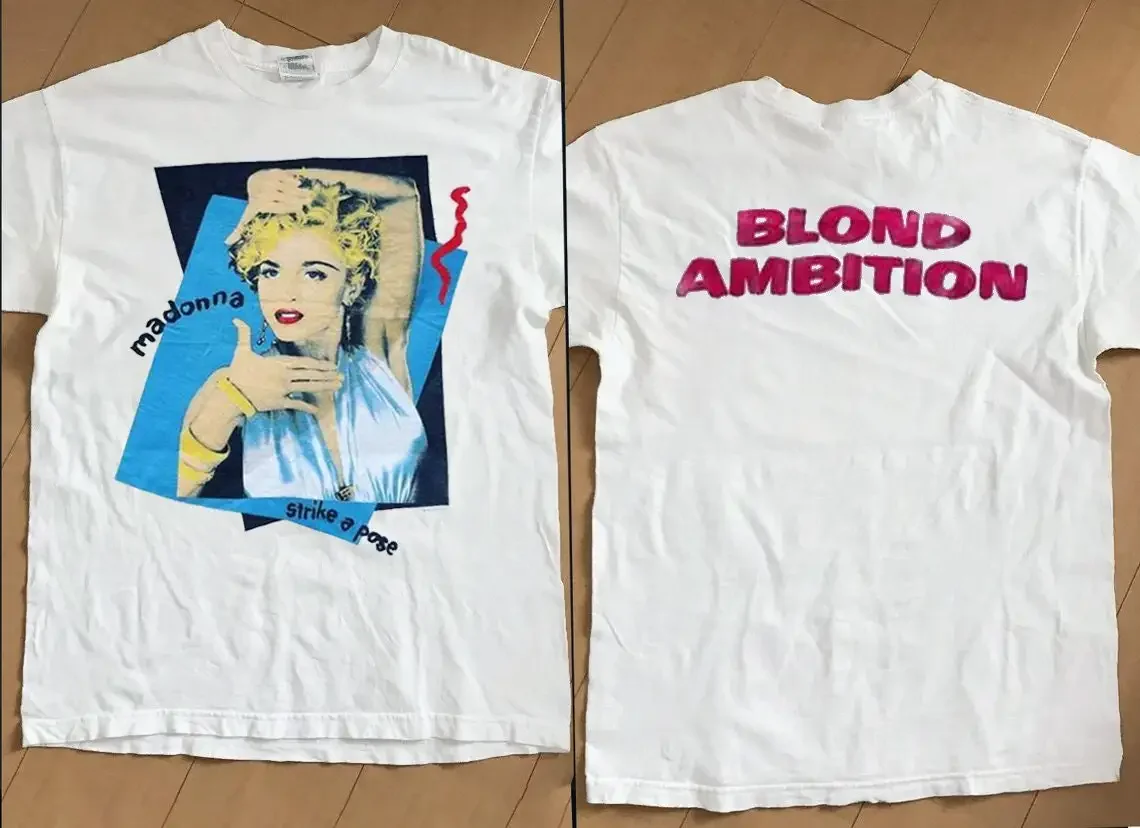 1990 Madonna Strike A Poge Blonde Ambition T-Shirt, Vtg 90S Madonna Blonde Ambition Tour, Madonna Lover Gift