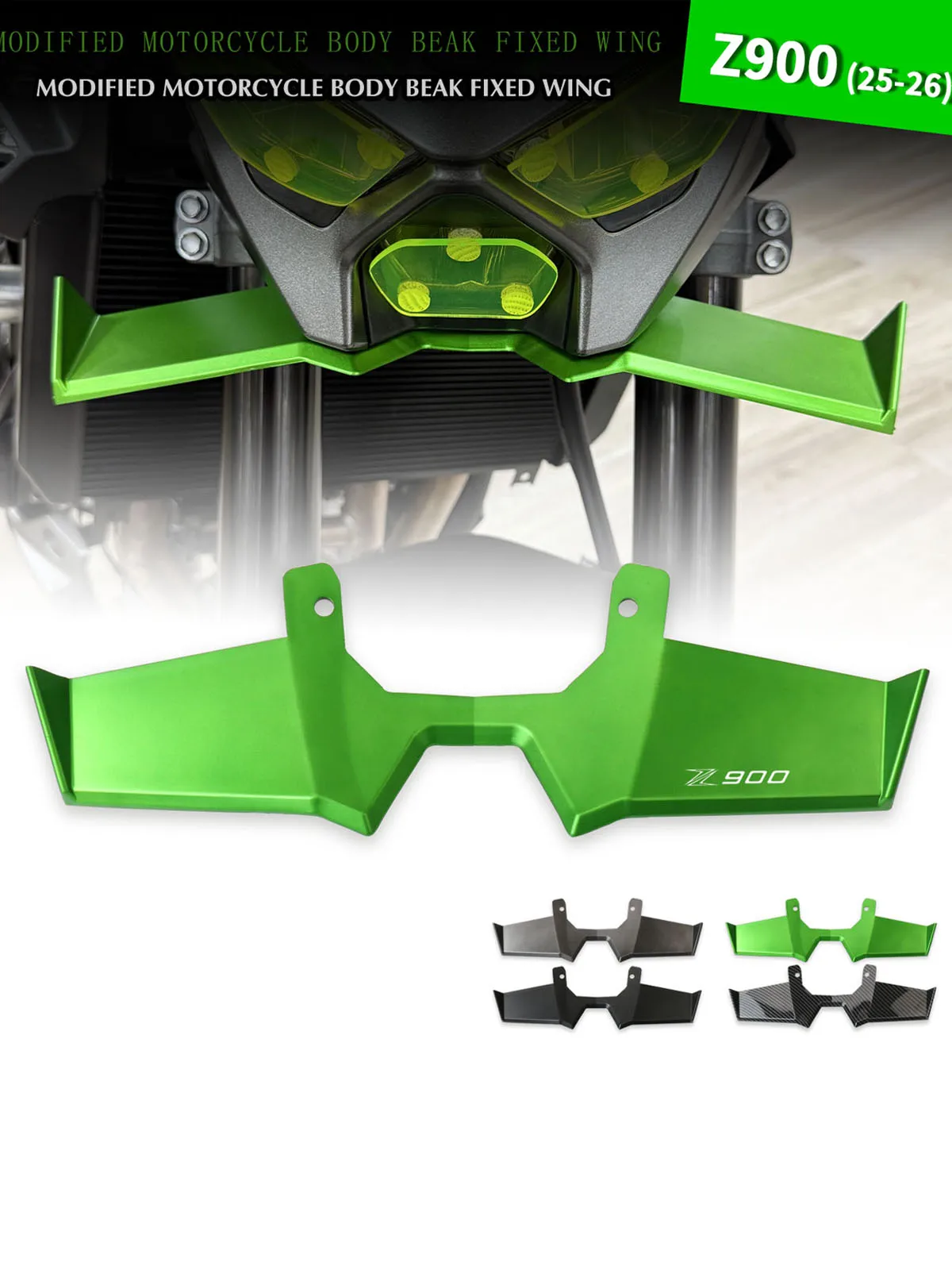 Fit Voor Z900 Z900 2025 2026 Motorcycle Kuipje Winglets Aerodynamische Wing Shell Cover Bescherming Guards Kit - afbeelding 2
