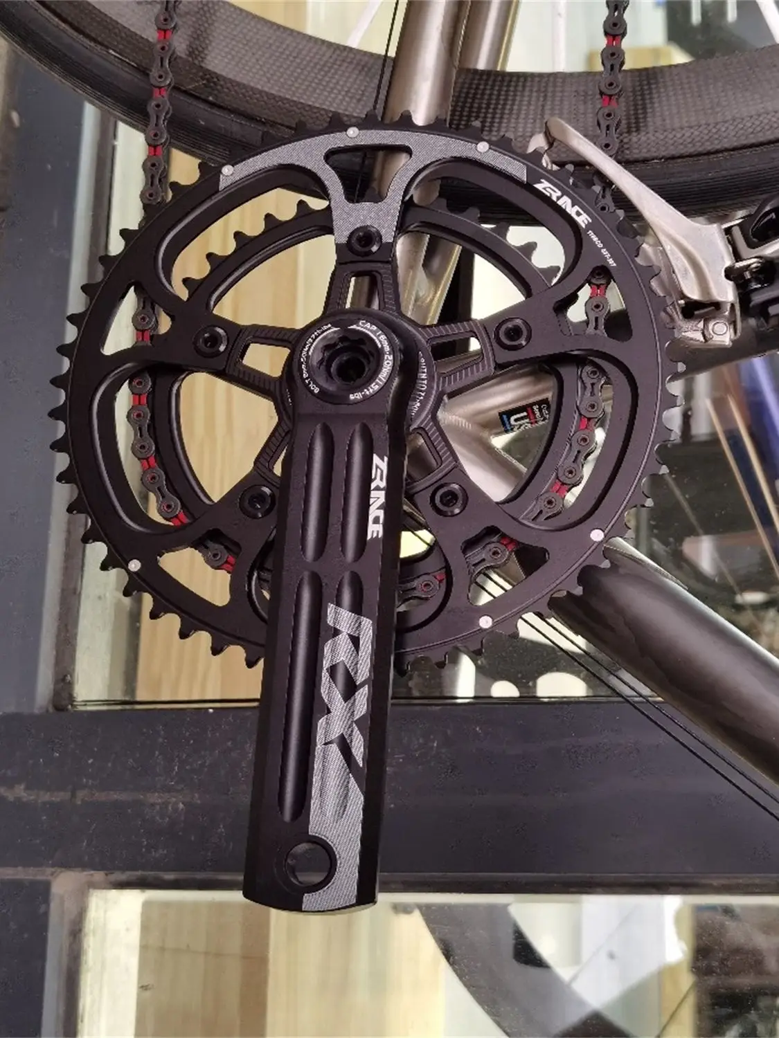 AliExpress yumaj NEW ZRACE RX Single Speed Crank Chainset Crankset,40T/42T/ 44T,170 / 172.5 / 175,for gravel-bikes Cyclo-Cross, DUB BB29 RX