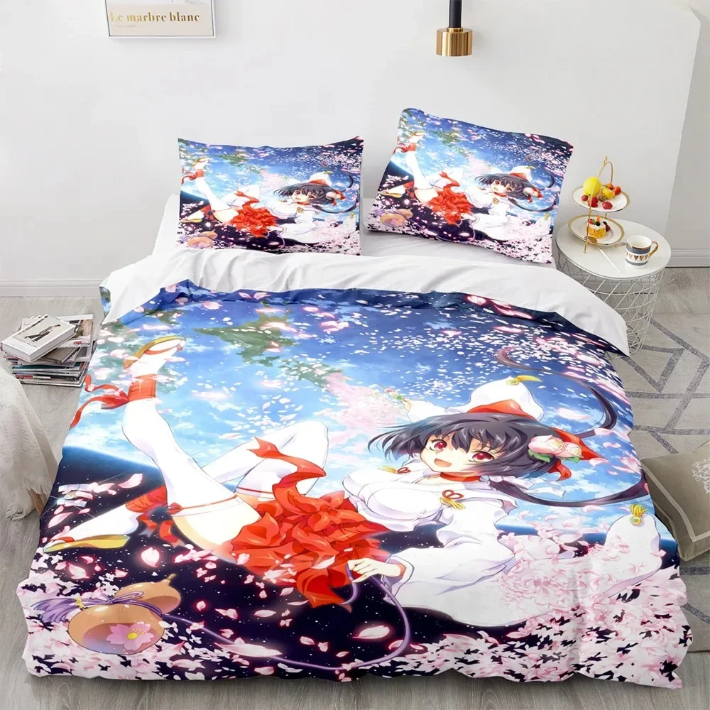 

Anime Kawaii Sexy Girl 3D Bedding Set Duvet Cover Pillowcases Single Twin Full Queen King Size Home Decor Pillowcase Boys Gift