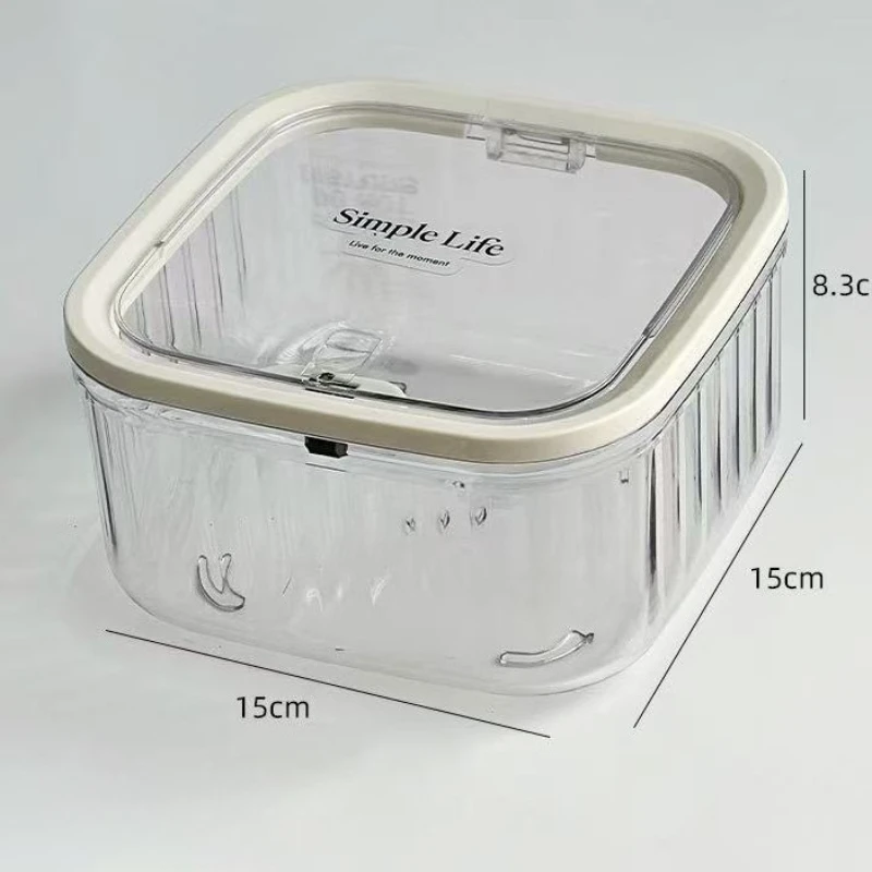 Kids Hair Accessories Storage Box with Lid, Desktop Jewelry Organizer for Hair Ties Clips, Large Capacity 2 Sizes