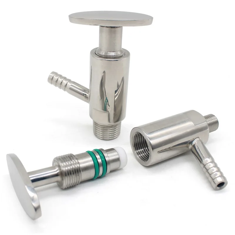 1/4 Inch 1/2 Inch External Thread Sanitary Sampling Valve Stainless Steel SS304SS316L Food And Drug Oval Sampling Valve