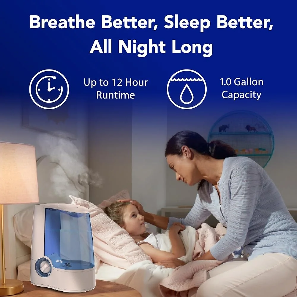 Warm Mist Humidifier Vaporizer Air Humidifier หน้าแรกห้องนอนเด็กผู้ใหญ่ไอบรรเทาแบบพกพา Quiet Filter ฟรีระบบปิดอัตโนมัติ