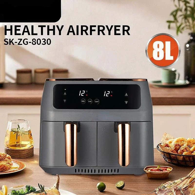 Multifunction Air Fryer Without Oil Health Cooker Smart Touch LCD Deep dual For French Fries frier accessories wholesale oven