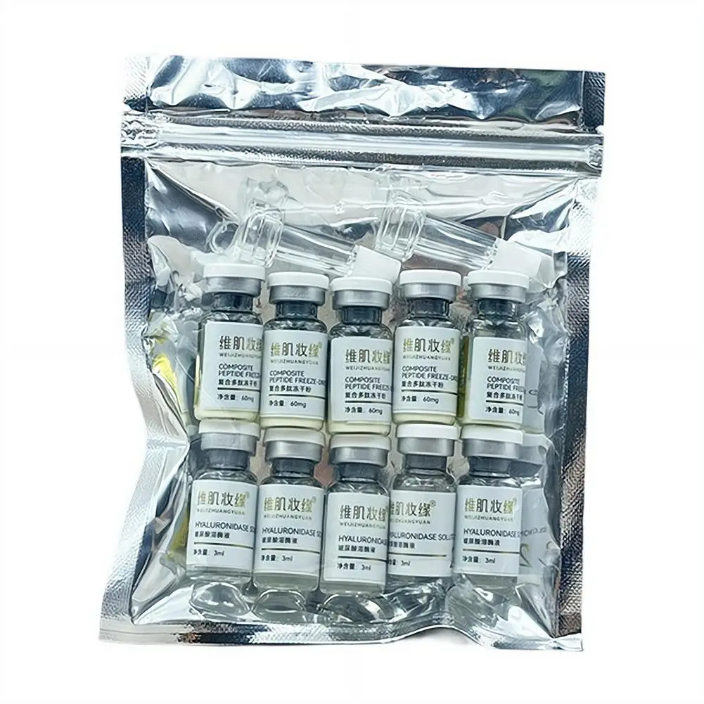Single-Use Freeze-Dried Powder & Essence Dual Chamber High Activity Anti-Aging Firming Brightening Portable Travel Skincare