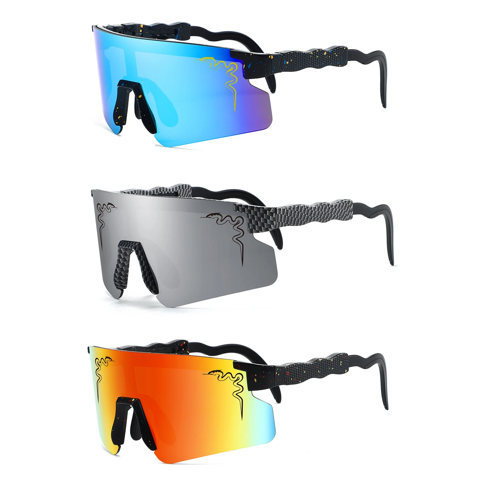 3 Pairs Brand New Sunglasses Men Women Sun Glasses Fishing Eyewear UV400 Cycling Hiking Baseball Softball Outdoor Sport Goggles