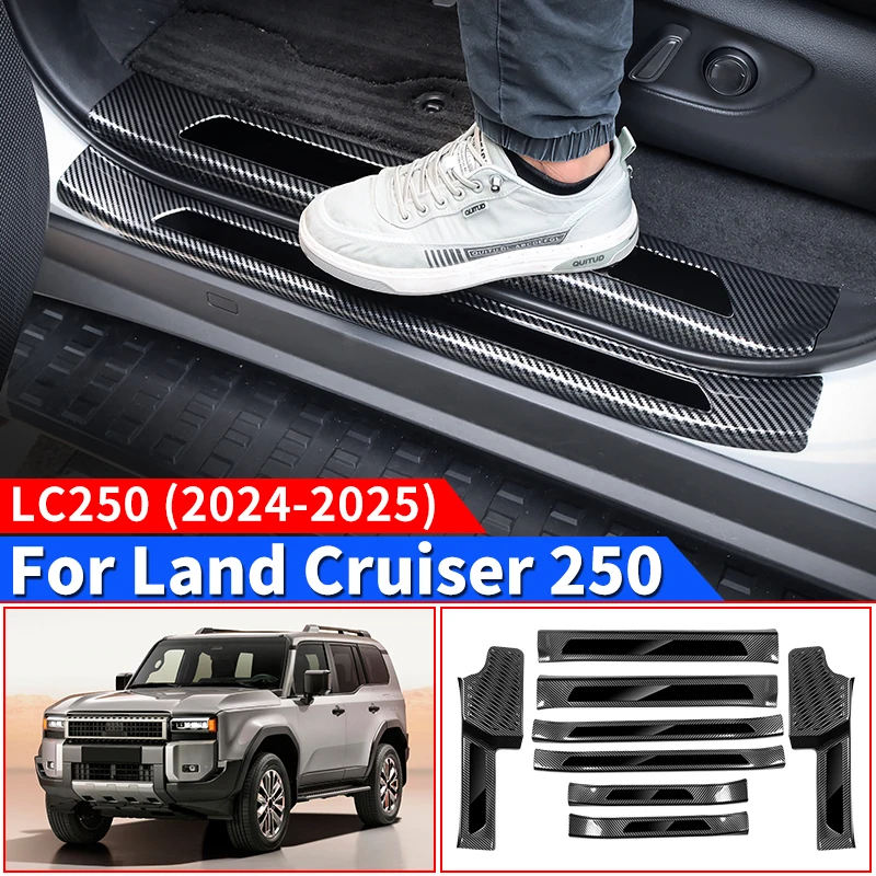 

Для Тойота Ленд Крузер 250 2024 2025 Прадо LC250 1958 Первое издание FJ250 Порог Украшение Защита Обложка,For Toyota Land Cruiser 250 Интерьер Модернизированный Принадлежности Модификация Тюнинг