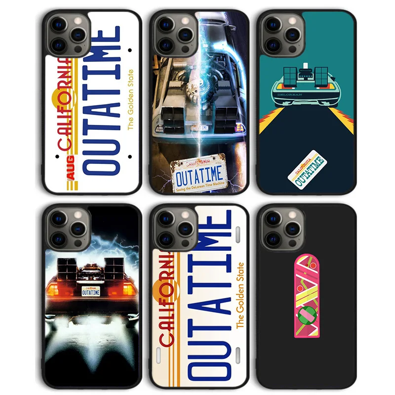 Back To The Future License Plate OUTATIME Phone Case Cover for iPhone 16 15 SE2020 14 13 11 12 Pro Max mini XS XR PlusS Coque Back To The Future License Plate OUTATIME Phone Case Cover for iPhone 16 15 SE2020 14 13 11 12 Pro Max mini XS XR PlusS Coque