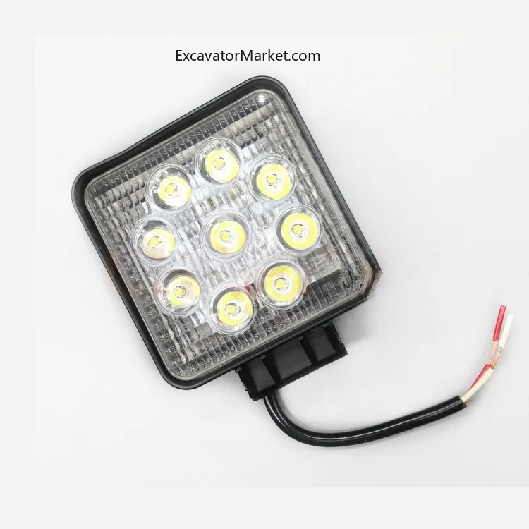 27W LED Work Light Construction truck forklift Off-road spotlight excavator accessories For excavator