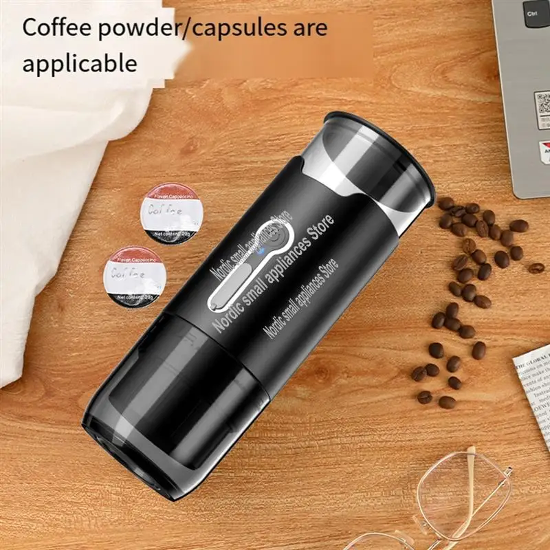 A09G-Premium Portable Coffee Maker, Electric Mini Espresso Machine , Perfect For Travel, Camping And Hiking