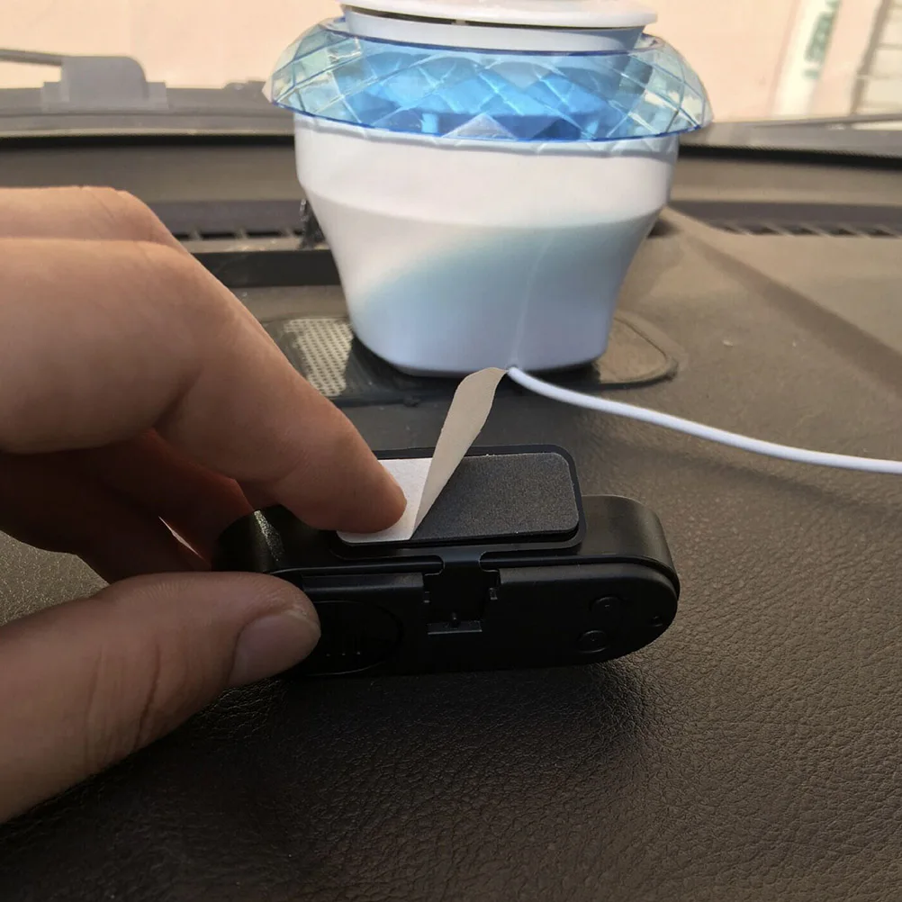

Led Thermometer Digital Dashboard Clock Backlit Easy Install Adhesive Luminous Temperature Meter For Auto Vehicle Car Supplies