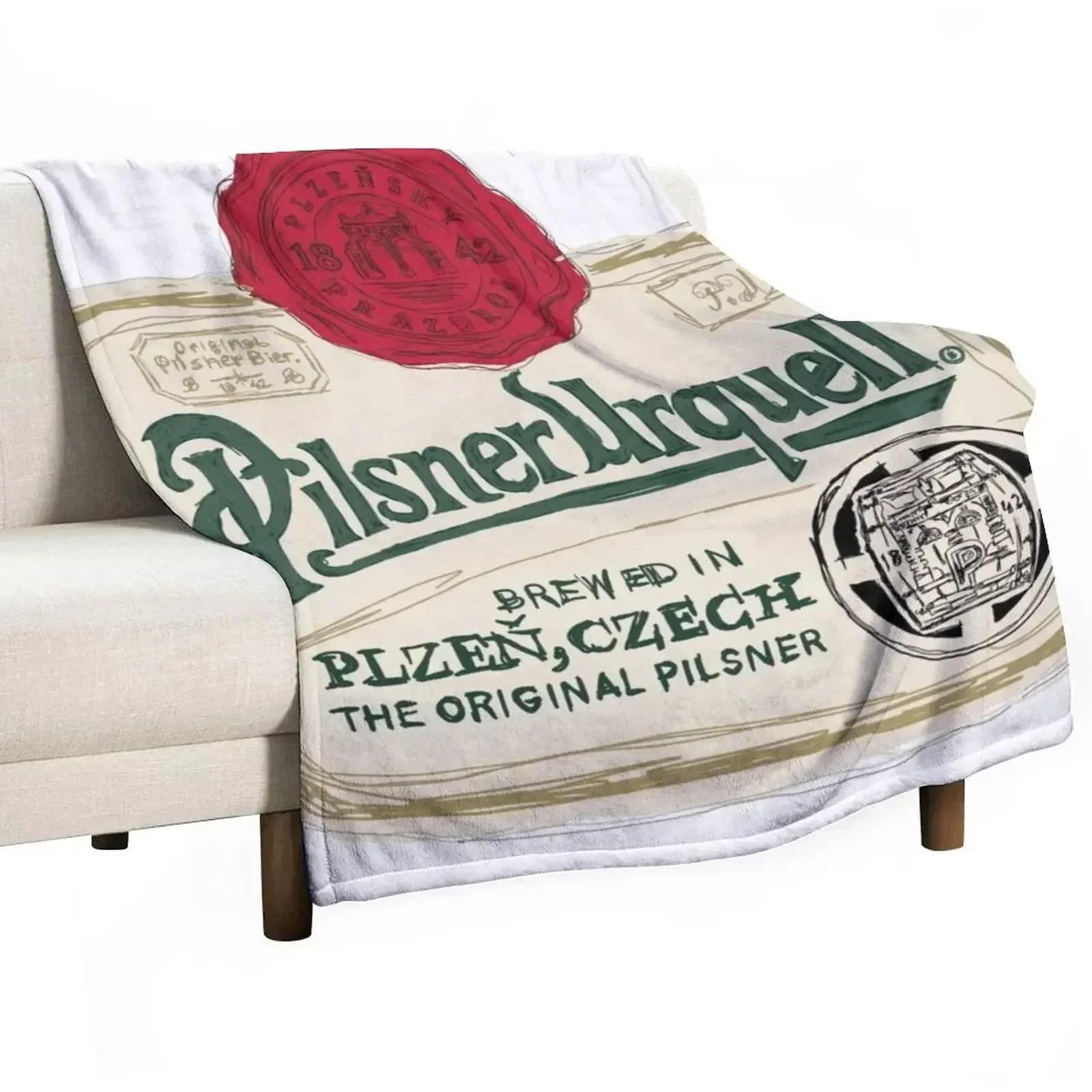 Pilsner Urquell POP Throw Blanket Sofa Blankets For Baby Hairys Blankets