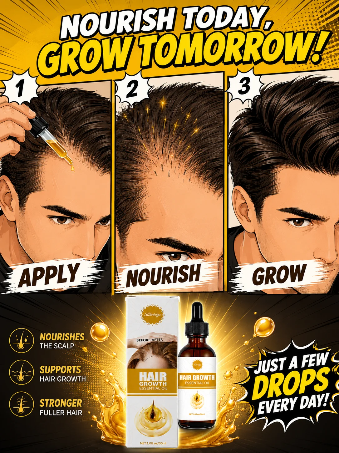 Promotes a healthy scalp environment by boosting nutrient delivery to hair roots for thicker hair.