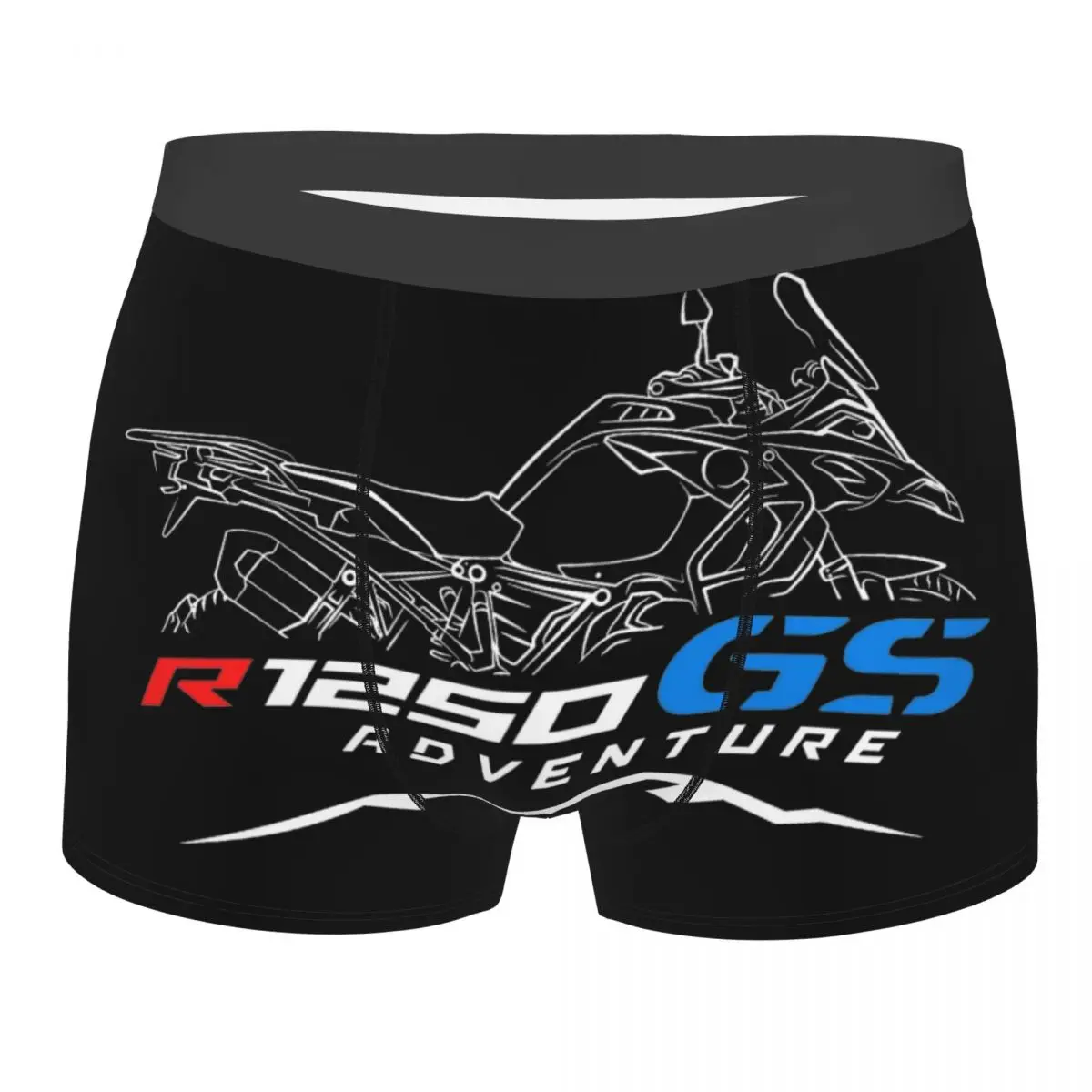 

Мужские мотоциклетные шорты-боксеры GS World Racing, мягкое нижнее белье Homme, забавные длинные трусы