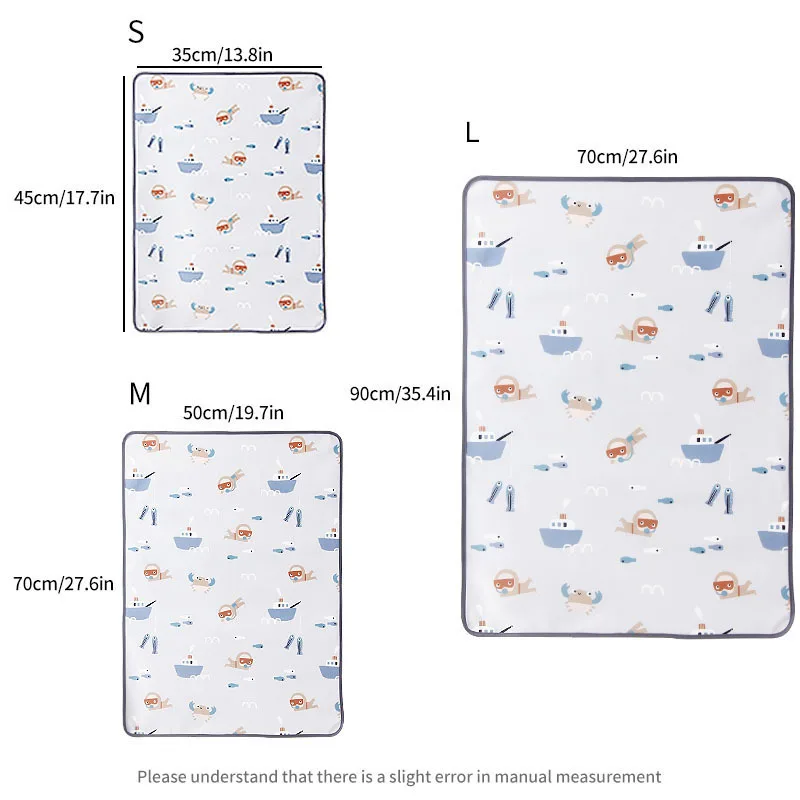Cartoon Children's Urine Pad, Soft Potty Training Mat, Breathable Bed Mattress, Christmas Halloween Thanksgiving Easter Gift