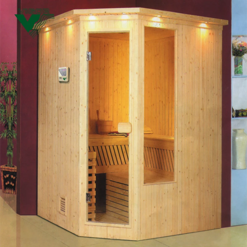 Luxury Far Infrared Sauna Room 3-4 Person Modern Design Home Indoor Steam Sauna Solid Hemlock Wood
