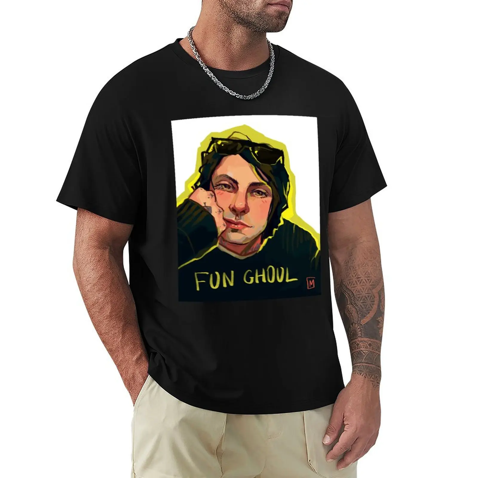 

Frank Iero T-Shirt vintage clothes anime mens designer t shirt