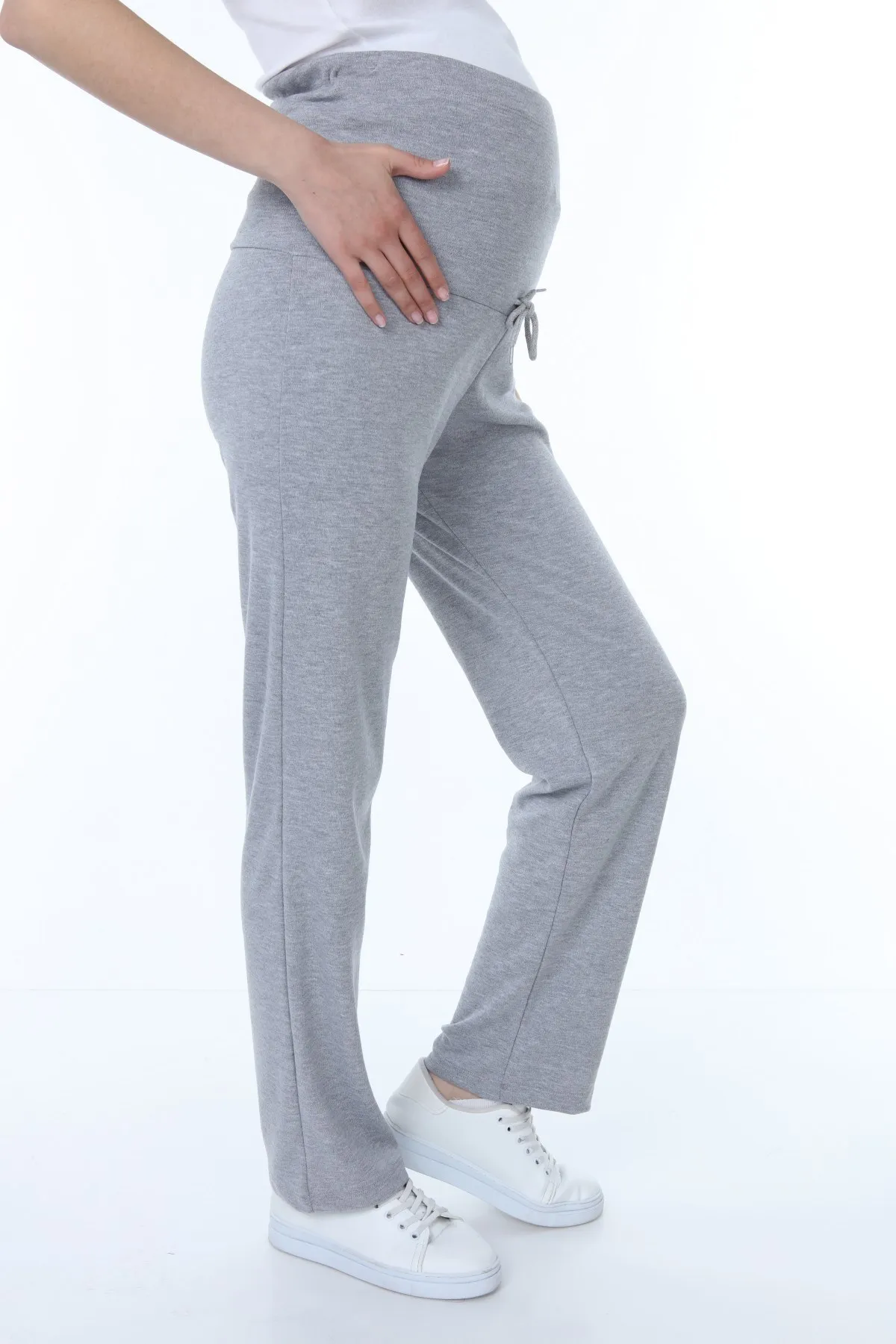 

Luvmabelly MYRA8501 Beli Ayarlanabilir Maternity Casual Home Trousers-Gray