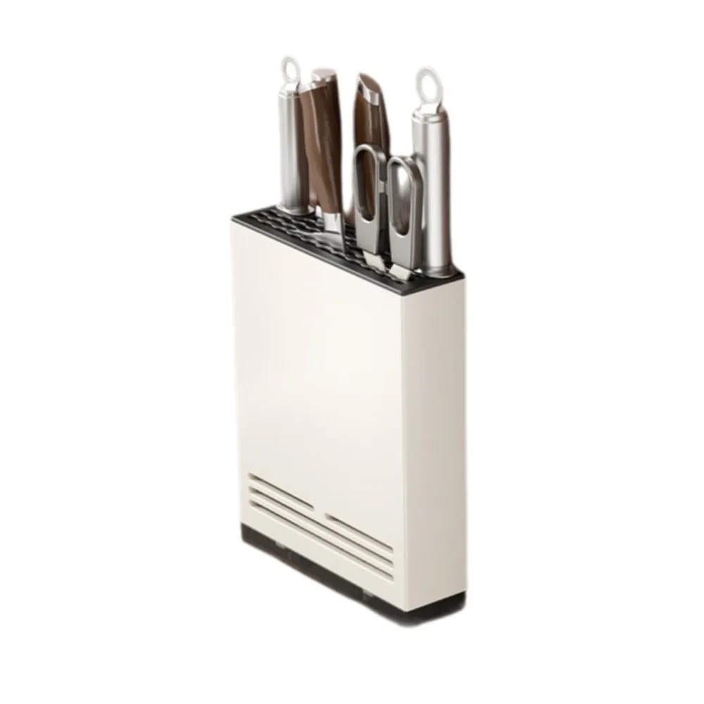 

Wall Mounted Chopstick Tube Rust-proof Wear-resistant Cutter Holder Carbon Steel with Drain Pan Chopstick Holder Restaurant