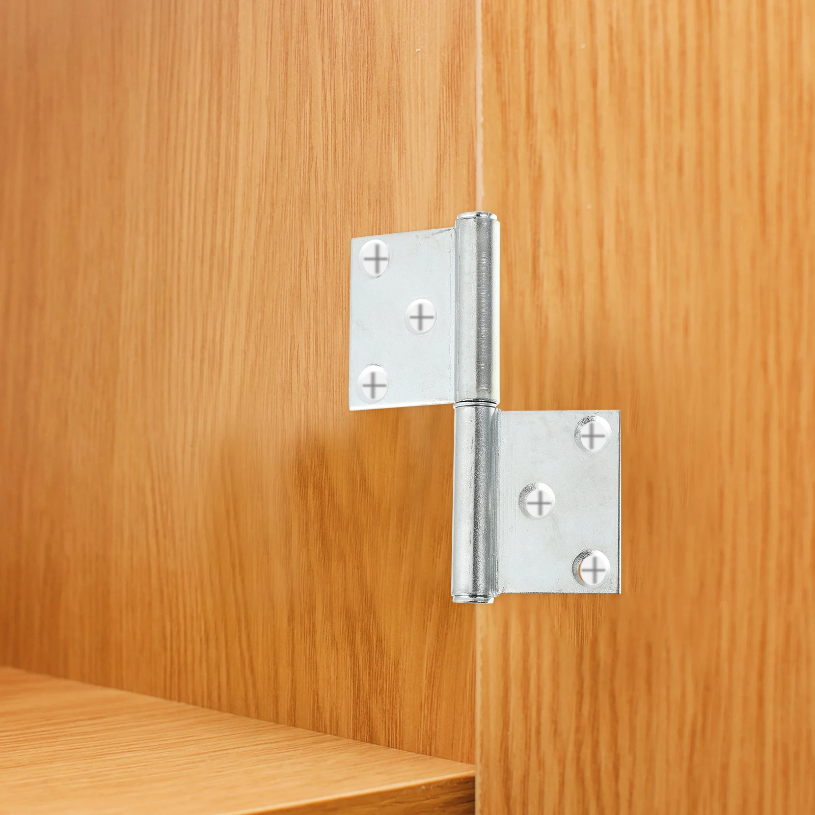 

4pcs 4 Inch Flag-Type Hydraulic Iron Buffer Hinges Heavy Duty Flat Hinges For niture Zinc Plated Strong Load Capacity Smooth