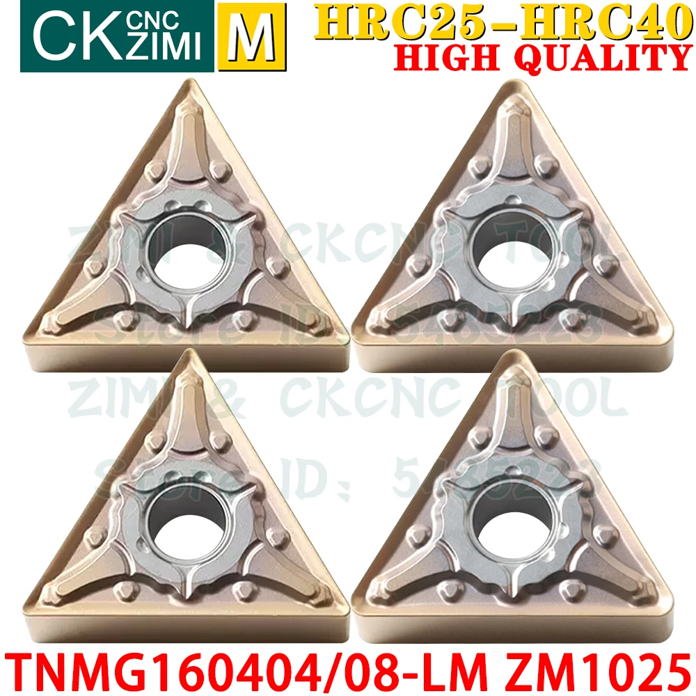 

TNMG160404-LM ZM1025 TNMG160408-LM ZM1025 Carbide Inserts External Turning Inserts Tools TNMG 1604 CNC Metal Lathe Cutter Tools