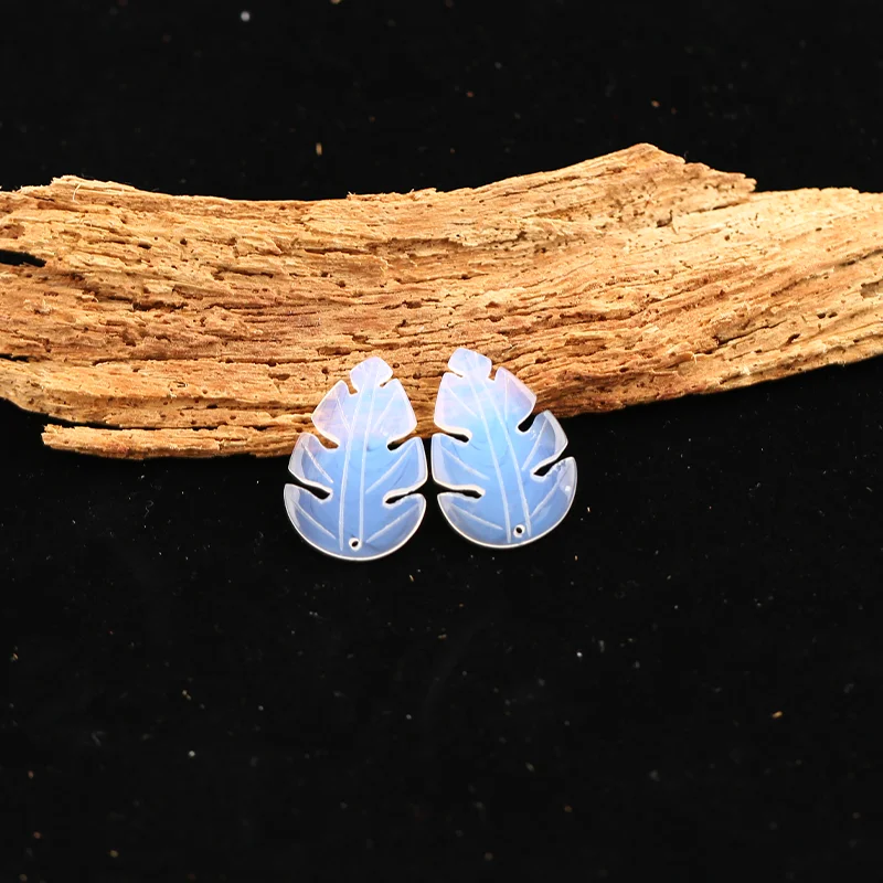 B&F Opalite Earring Beads for Jewelry Making, Handmade Natural stones beads, Stones for jewelry Making Supplies