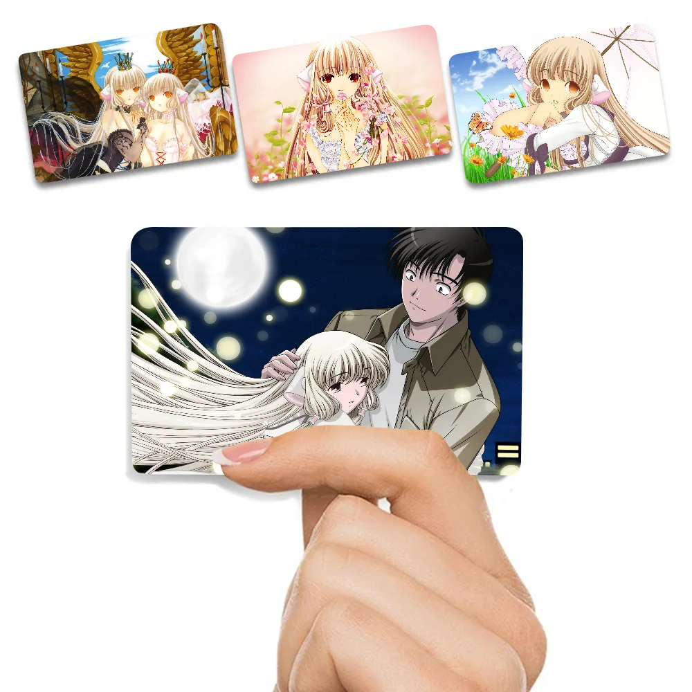 Chobits Kreditkarte Haut Aufkleber für VISA Bank Bus Metro Zugang Karte Schutz Film Abdeckung Aufkleber Aufkleber Frauen