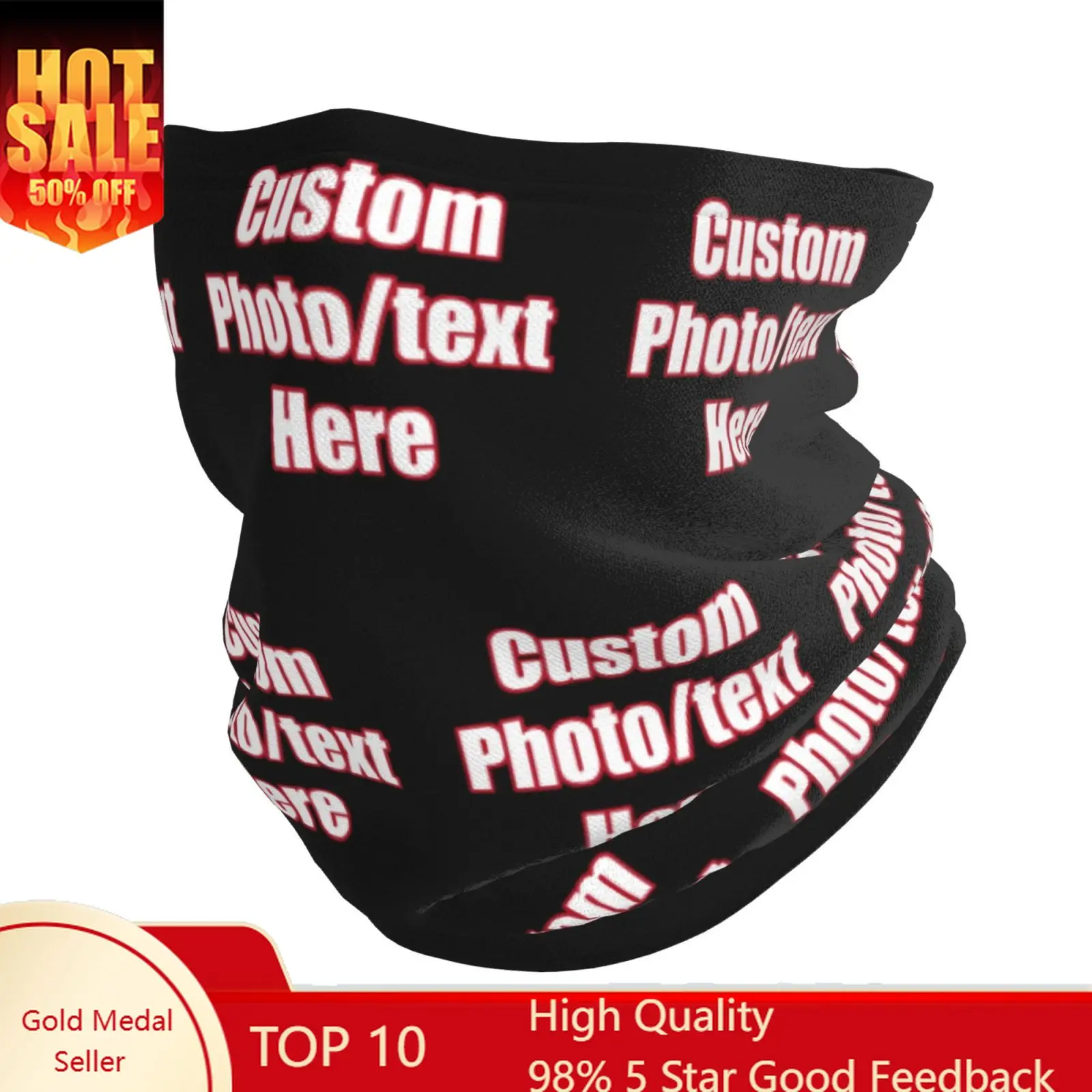 

Custom Neck Warmer Women man Winter Fall Multifunctional face Warm Wrap Your Design Photo Text LogoCustomized Printed Scarves