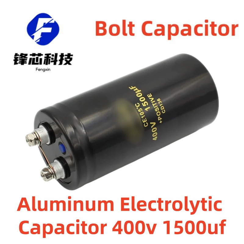 

400v 1500uf 50x105 Aluminum Electrolytic Capacitor Inverter Welder Screw Foot Bolt Capacitor