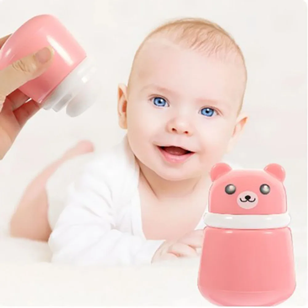 Material Safety Powder Puff Box Bottle Cute PP Not Easily Deformed Body Talcum Holders Baby Container Jar