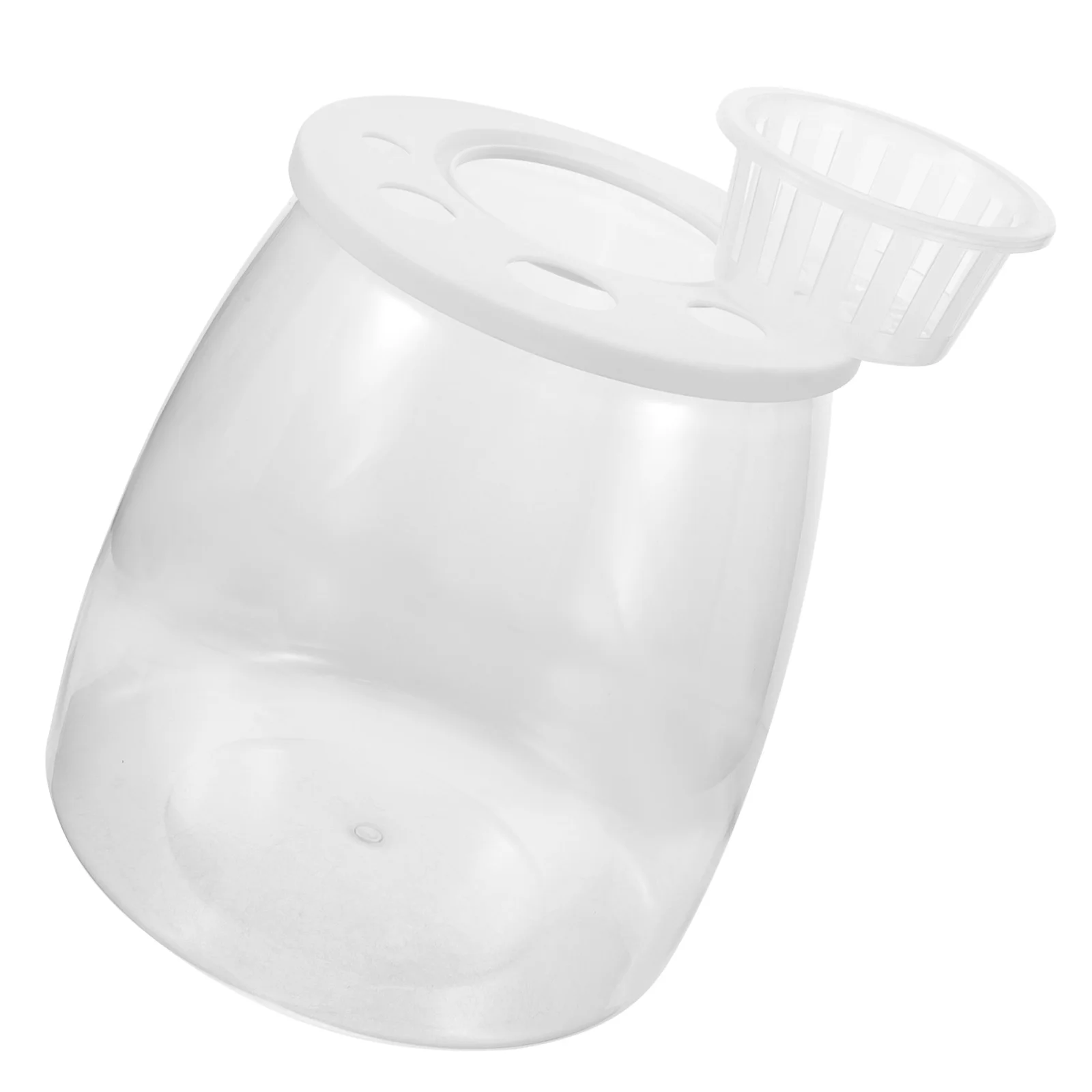 

Plastic Fish Tank Clear Desktop Aquarium Small Bowl Transparent Water Cultivation L scape Home Decor Portable Fish Breeding Box