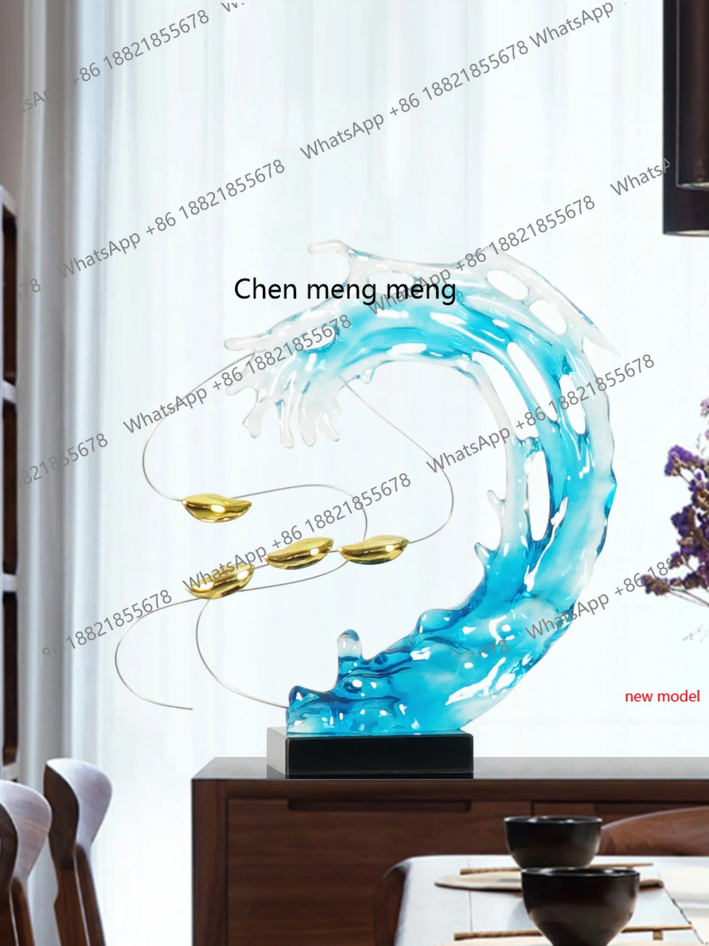 H178Light luxury, sculpture living room, porch corridor model room, soft decoration art ornament