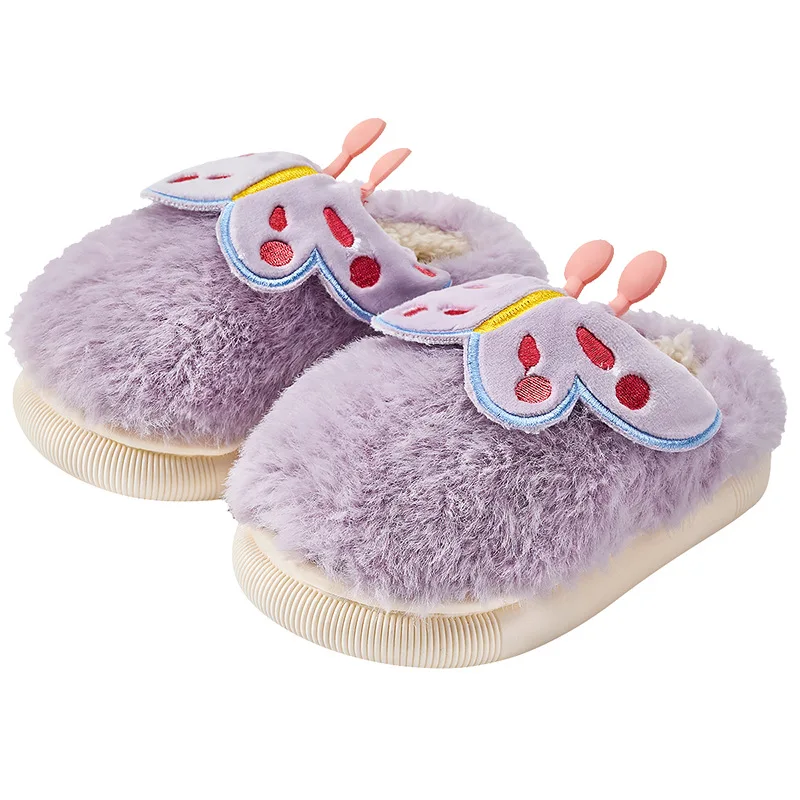 슬리퍼 Plush Kid Cotton Slippers New Non-skid Boy Home Shoe Cartoon Girl Slipper Warm Cotton Shoe Kid Shoes Girl Shoes Flip Flops