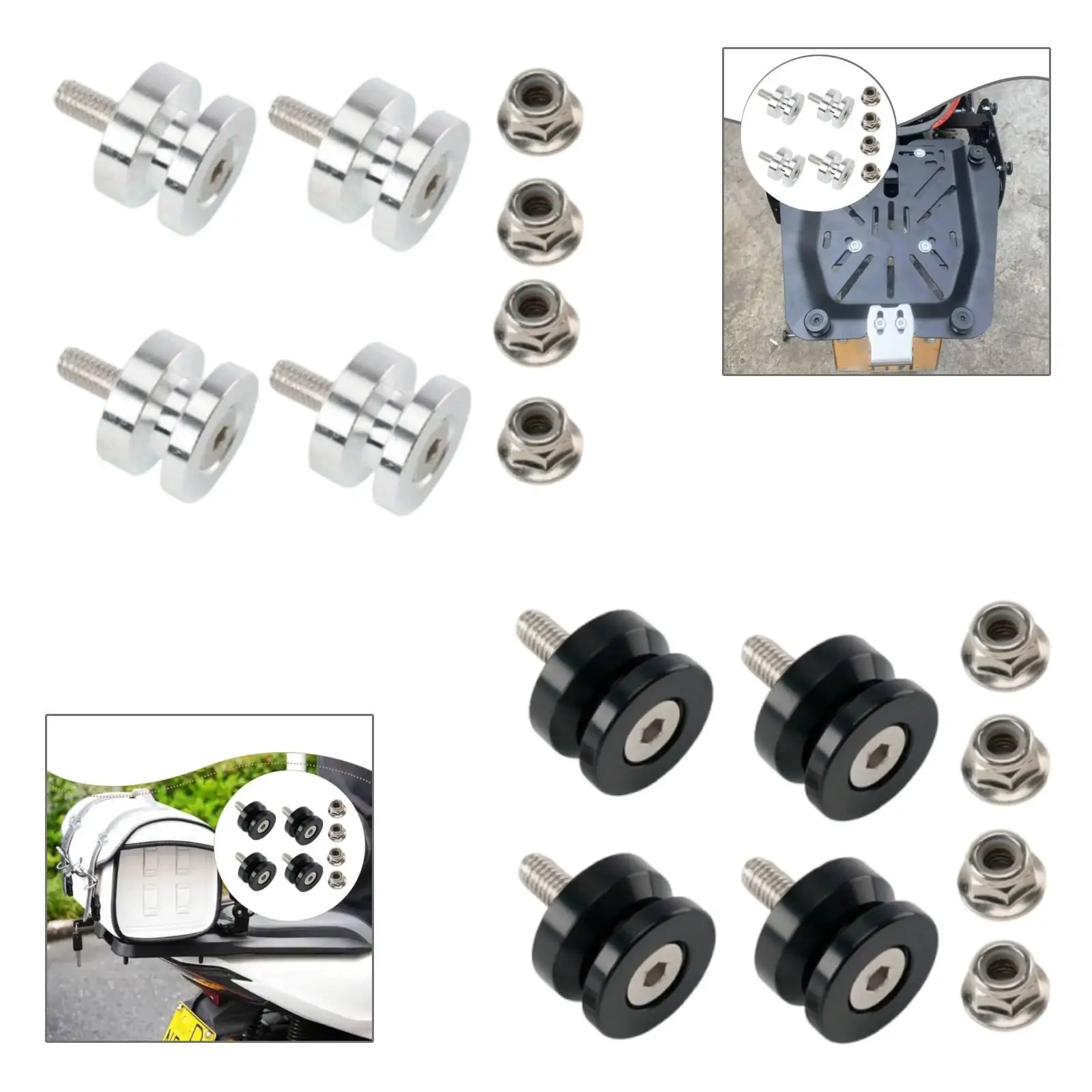 Trunk Mounting Case Installation Kit Aluminum Alloy Fastening Buckle Motor Tail Bag Bracket for All Motorcycle Accessories