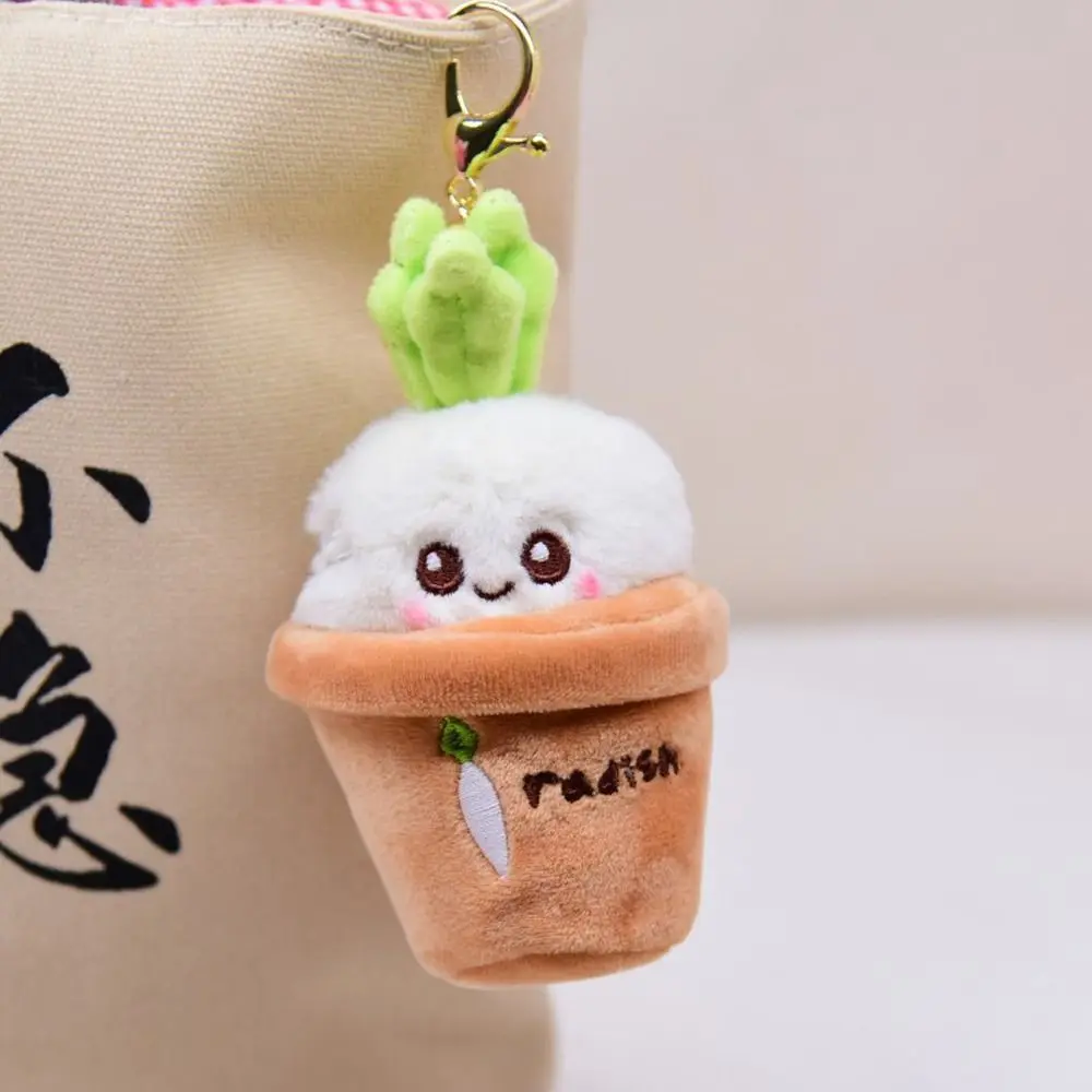 Ornament Girl Gift Vegetables Alloy Car Accessory Car Key Ring Korean Style Key Chain Pulling Out Carrot Key Chain Bag Pendant