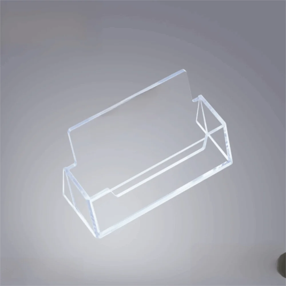 New Plastic Card Box Transparent Storage Name Cards Display Stands Display Stand Sticky Note Holder Business