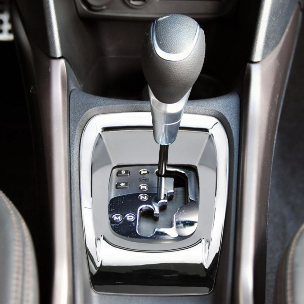 Car Gear Shift Knob Cover Sticker for Peugeot 2008 2014 2015 2016 2017 AT Gear Set Panel Trim Stickers Accessories
