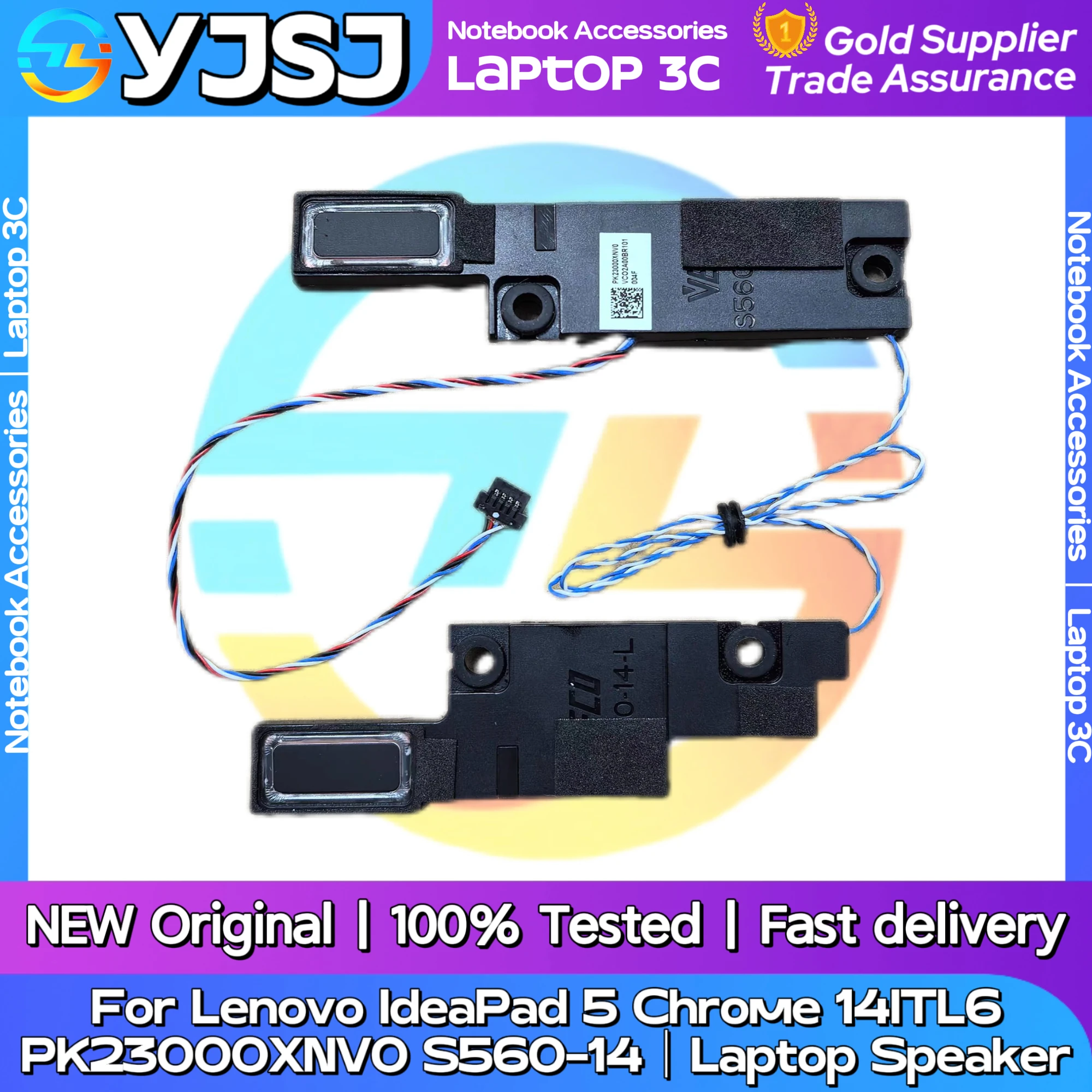 

New Original Laptop Notebook Audio Speaker For Lenovo IdeaPad 5 Chrome 14ITL6 S560-14 built-in speaker horn audio PK23000XNV0