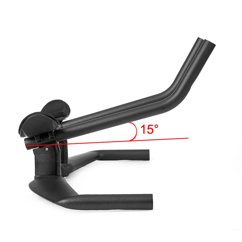 No Logo Aero Carbon Fiber Triathlon Fahrradlenker TT Bar HB095 15 Grad unabhängig für linke und rechte Arme – Detail 3