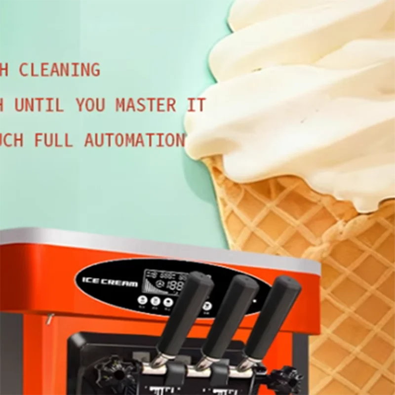 New Electric Ice Cream Machine with 304 Stainless Steel Removable