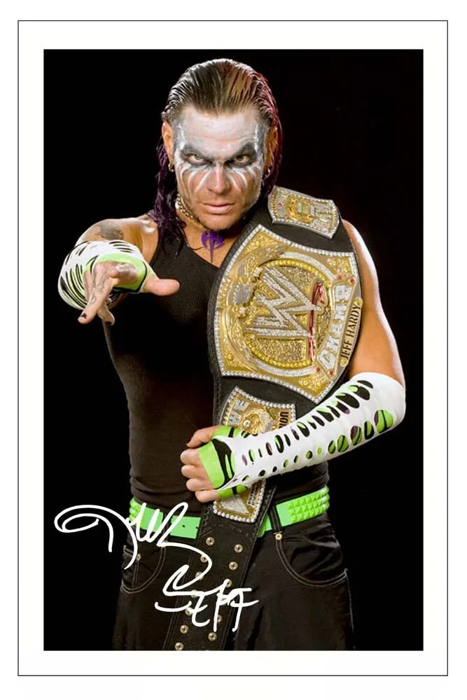 JEFF HARDY Signed Autograph PHOTO Fan Gift Signature Print POSTER PRINT Posters Wall Art Rome Decoration