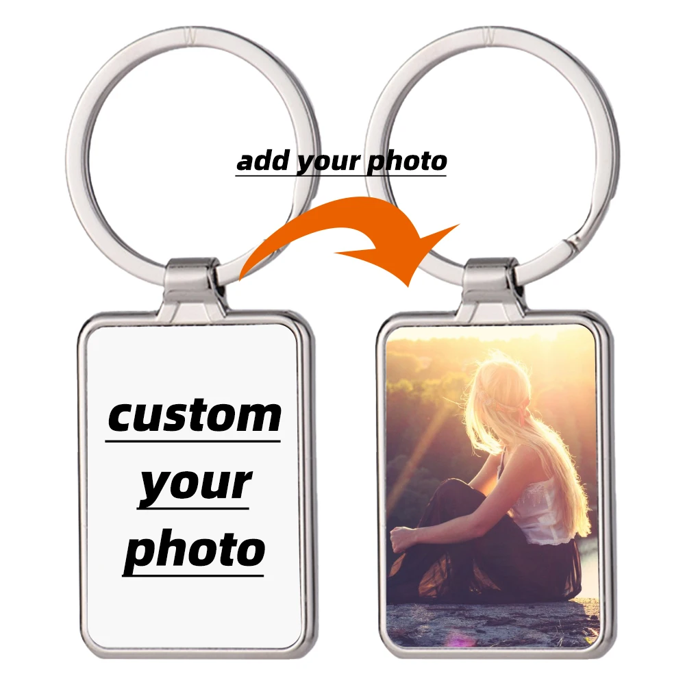 6pcs Custom Keychain with Your Pictures Custom Gift For Mom Dads Family Keychains With Photo