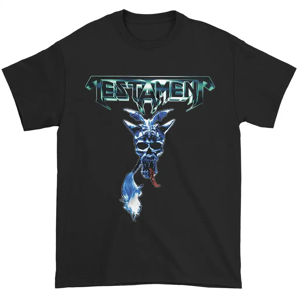 

Testament First Strike Peripheral Pattern Printing Summer Luxury Brand Pure Cotton Men's and Women's T-shirts Short Sleeves