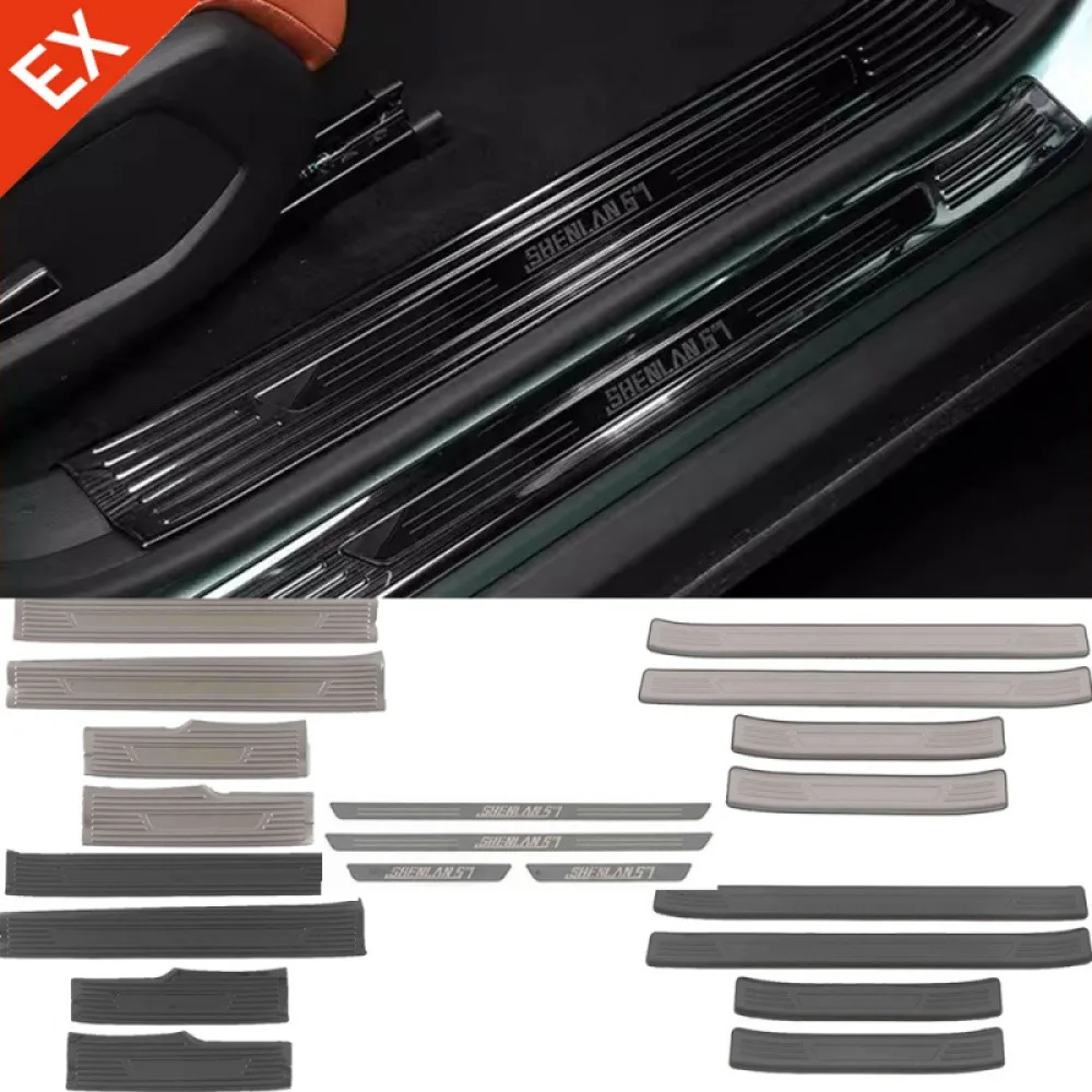 

For CHANGAN Deepal S7 2023-2024 Accessories Auto Decoration Stainless Interior Door Sill Scuff Plate Welcome Pedal Styling