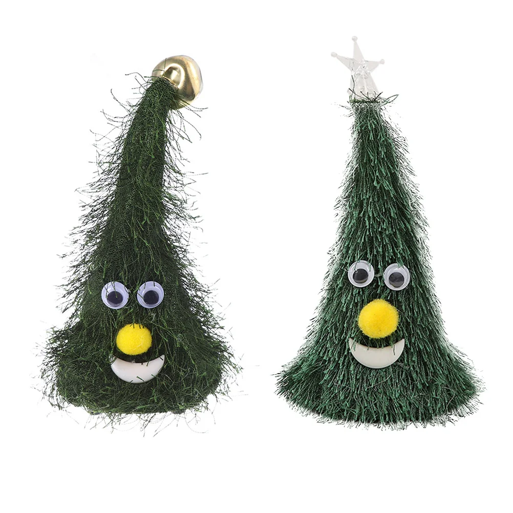 2 Pcs Swing Christmas Tree Toy Plaything Electric Toys Sway Chrismas for Kids Decorate