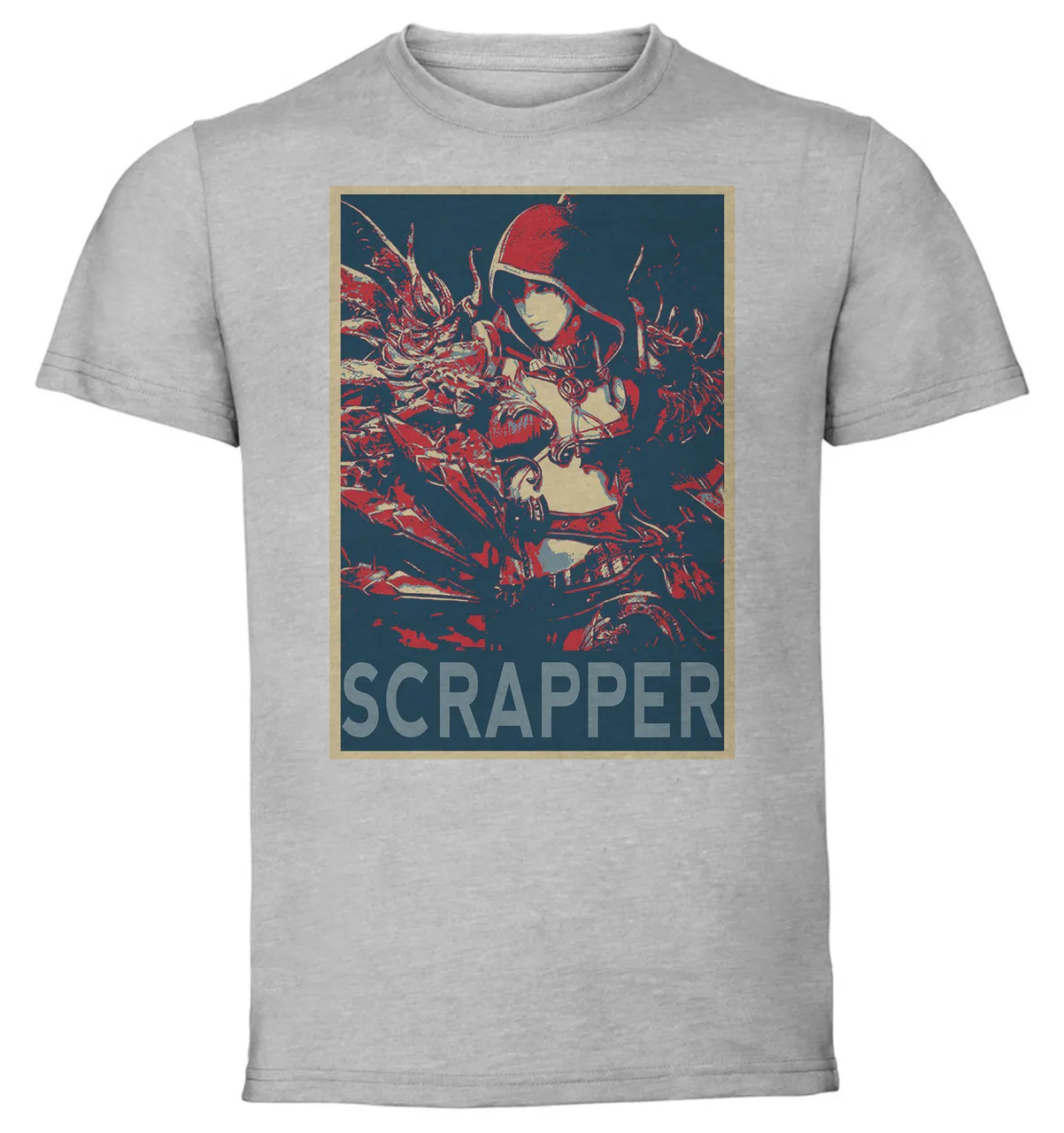 T-Shirt Unisex Grey Propaganda - Lost Ark - Scrapper Class SA1001