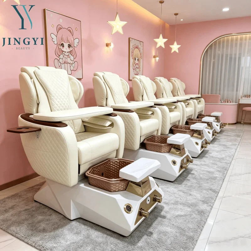 Autofill Magnetic Jet Pedicure Chairs in Stock Robotic Hand Massage Pedicure Chair with Manicure Board Sale