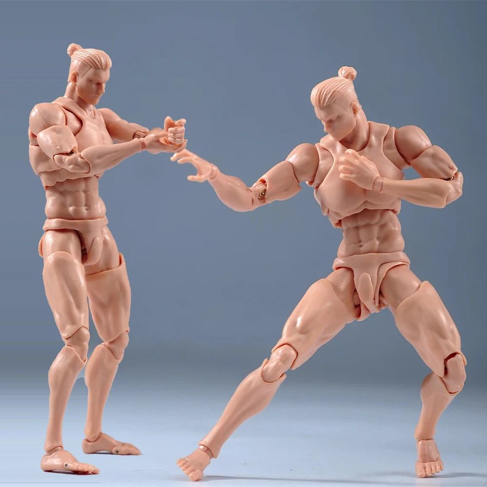 

1/12 Scale Super Flexible Male Joint Body 16.5cm Soldier Muscle Strong Articulated Action Figure Body Doll Artist Painting Toys